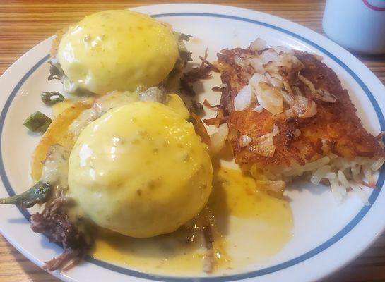 Spicy Serano Benedict, very good.