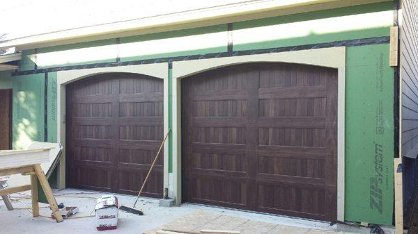 Faux Wood Accent Doors