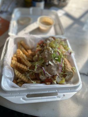 Fried Spicy Fish Po Boy