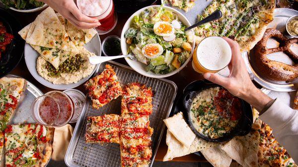 House-made pizzas, salads, and small plates paired with fresh beer