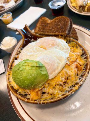 Fiesta skillet (with added avocado)