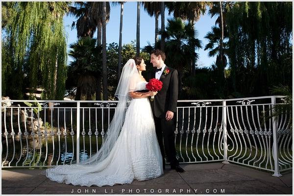 Bella helped customize my Pronovias gown with a contrast black band