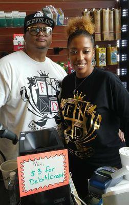 Frank Dodd Owner and Rochelle Smith Manager Frank D's your 1 stop shop