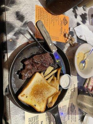 6 Oz . Sirloin Steak French Fries - Steak