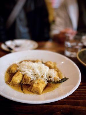 Agnolotti | kabocha squash, fried delicata, sage, butter, parmesan