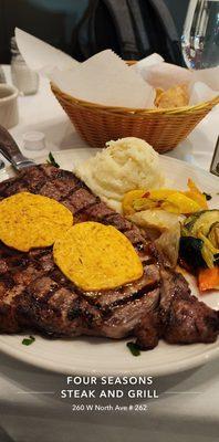 Ribeye steak plate