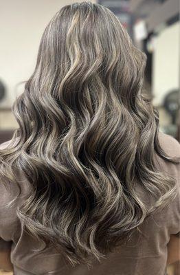 Blond ash balayage