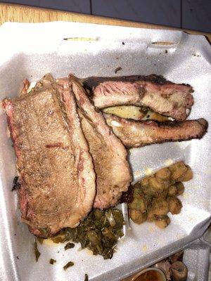 Text book brisket ,spot on ribs , and great sides , beast fried okra and killer sauces !   Always ,consistently worth the stop!