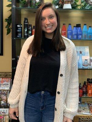 Beautiful young lady turning Warm Chocolate Brown for the Fall  !!! Fabulous