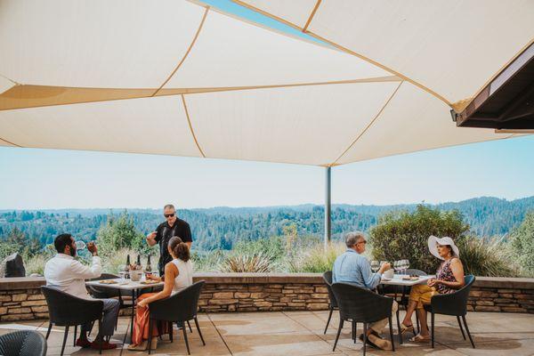 Sweeping views of the Russian River Valley from the Terrace.