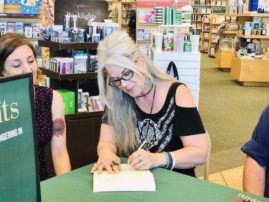 Signing books at Barnes & Noble