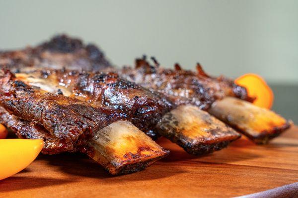 Succulent beef ribs, seasoned with traditional spices and grilled to smoky perfection.