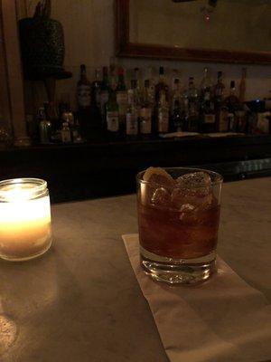 old fashioned - $6 during happy hour