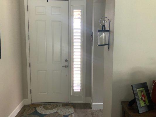 Sidelight Plantation Shutter