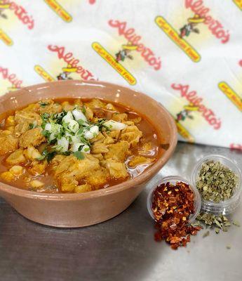 Fresh Menudo served daily and at anytime of the day!