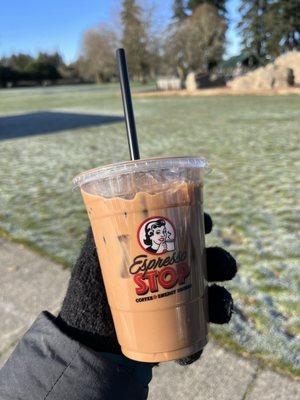 16 oz iced mocha