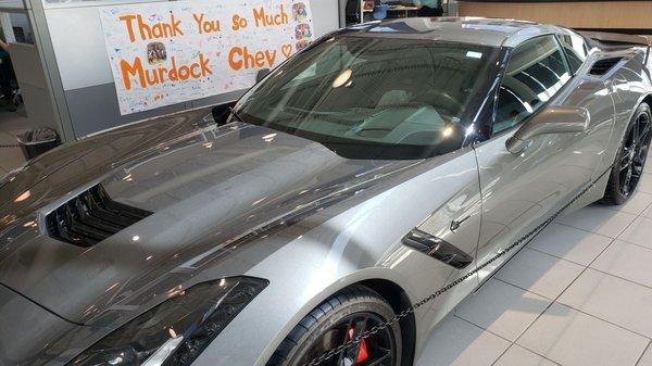 This is a beautiful showroom Corvette!