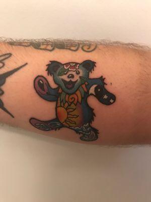 Grateful Dead Bear tattoo by Gabriel