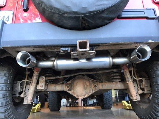 Magnaflow SS exhaust.