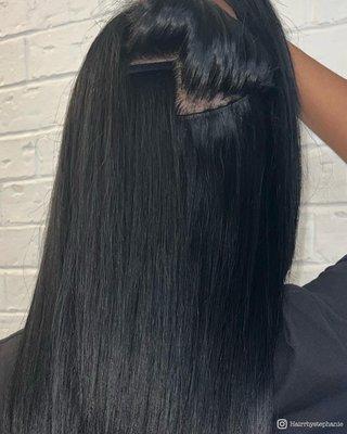 Invisible Weft hair extensions from bellami hair