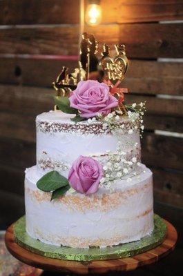 Two tier Wedding cake