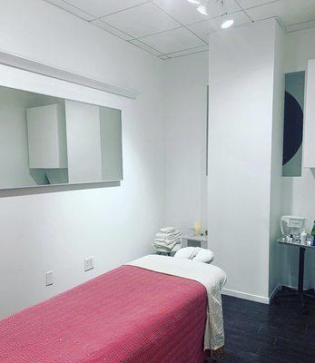 Our private treatment room.