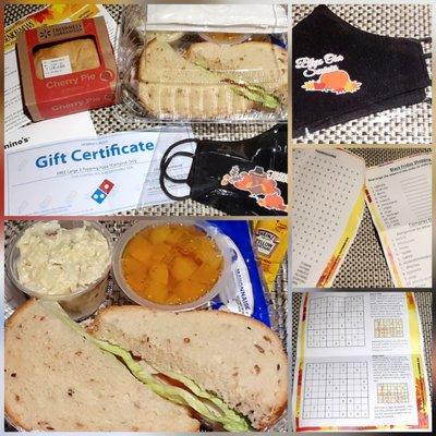 The Ctr providing a yummy, Thanksgiving meal pack to your door to keep us safer at home. Plus coupon, mask, word/Sudoku puzzles. Free! TY!!!