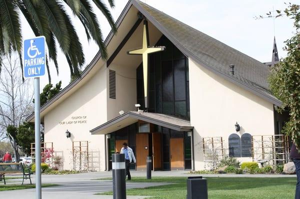 Front of the church