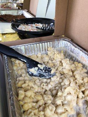 Catered mac-n-cheese (although they might call it shells with white sauce?)