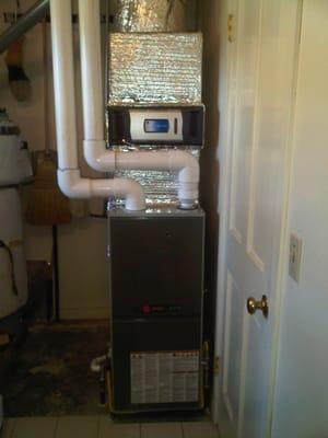 95% Furnace with Trane Clean Effects electronic air cleaner