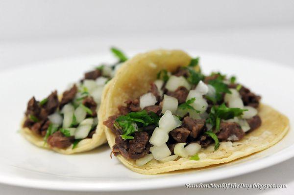 Rico's Steak Tacos with Cilantro & Onions