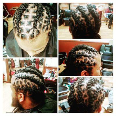 Loc retwist and style