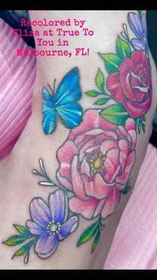 My recolored tattoo after visiting Eliza at True To You!