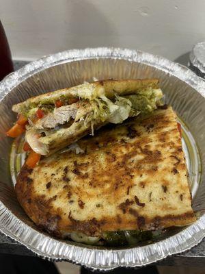 Chicken pesto panini