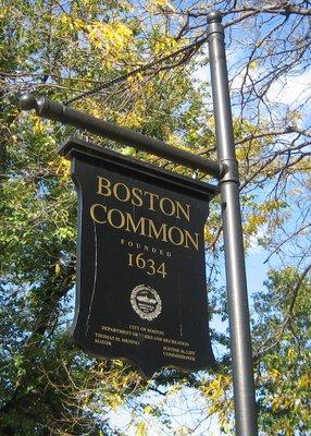 The Boston Common oldest public park in the United States