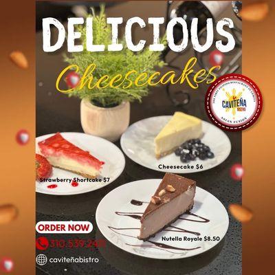 Now available! Try our new desserts.