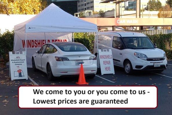 Guaranteed low prices - we come to you or you come to us