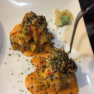 Volcano sushi roll