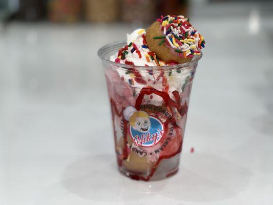 Sprinkles Donut Sundae