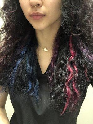 Two random bright strands