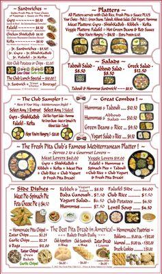 Our Menu