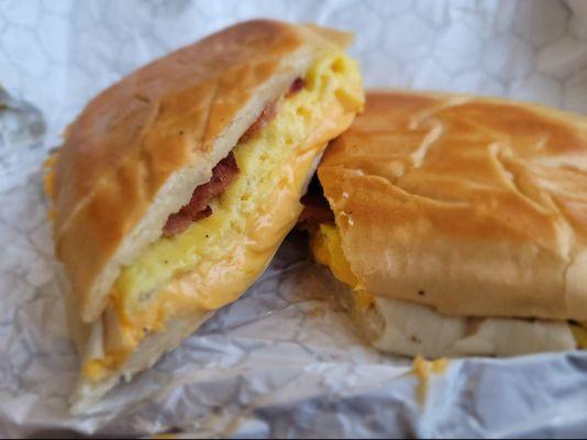 Bacon egg and cheese sandwich