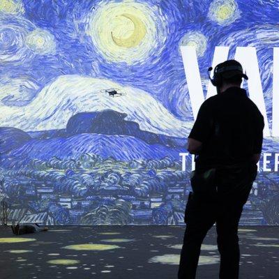 On the set of Van Gogh: The Immersive Experience