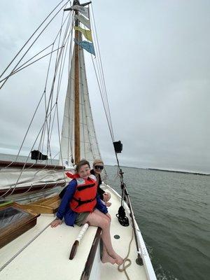 Sailing along Cape Charles