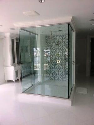 Shower Glass Door Enclosure...by Manor Mirror