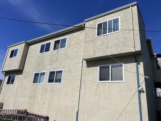 Replacement windows in apartment building