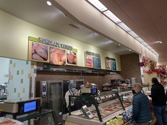 Staff hard at work in the prepared foods department