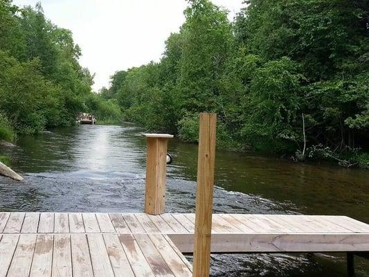 Deck area right on the river!!