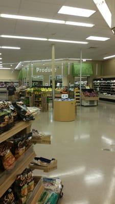 Newly renovated produce section