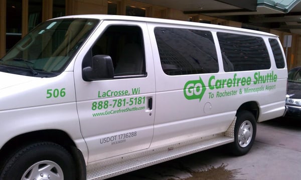 GO Carefree Shuttle services 4 colleges in the Winona MN and La Crosse WI area 7 times a day! Contact us for more information!